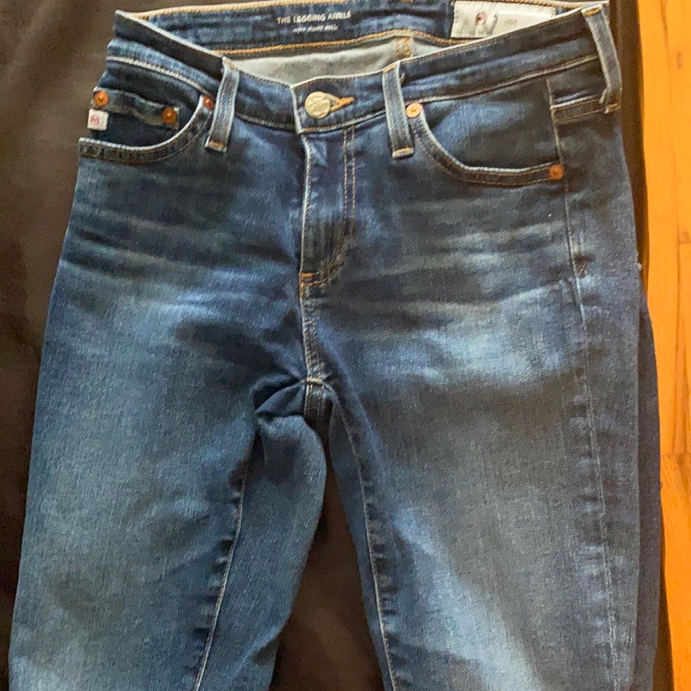 AG the legging ankle frayed hem skinny jeans size 25 R